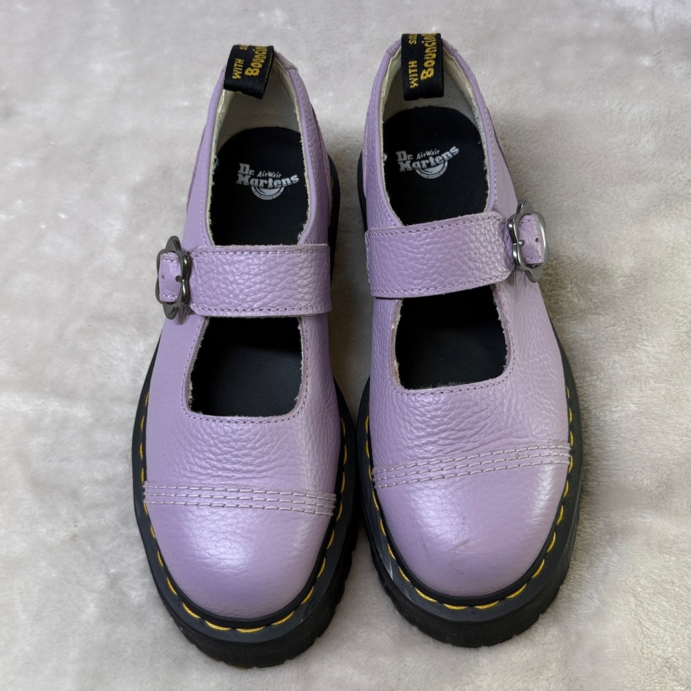 Dr. Martens Lilac Mary Jane Platform Shoes - Picture 3 of 10